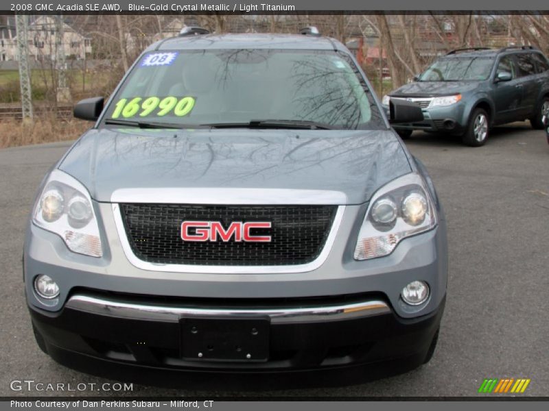 Blue-Gold Crystal Metallic / Light Titanium 2008 GMC Acadia SLE AWD