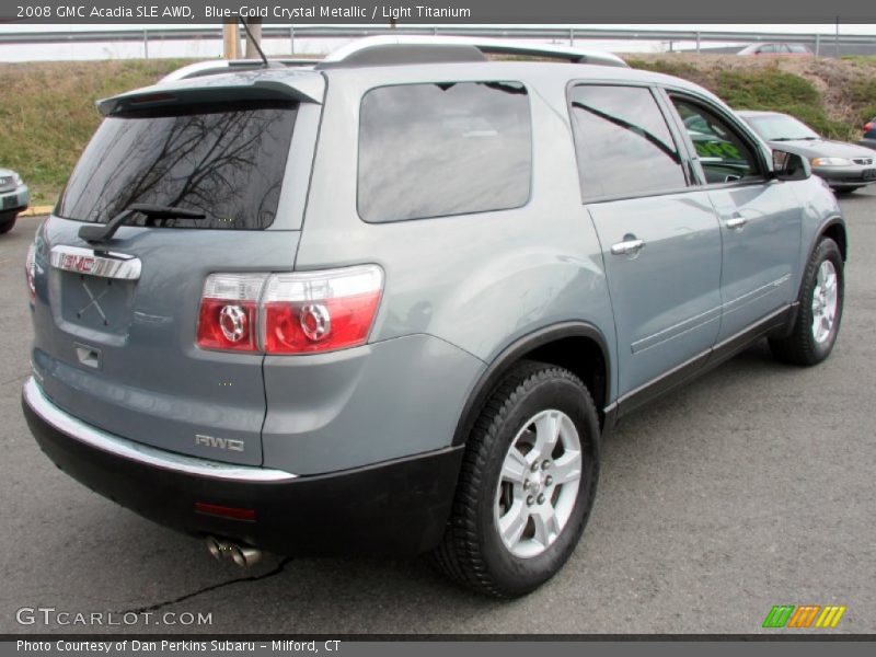 Blue-Gold Crystal Metallic / Light Titanium 2008 GMC Acadia SLE AWD