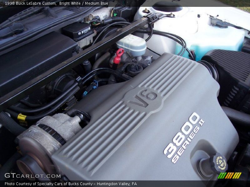 Bright White / Medium Blue 1998 Buick LeSabre Custom