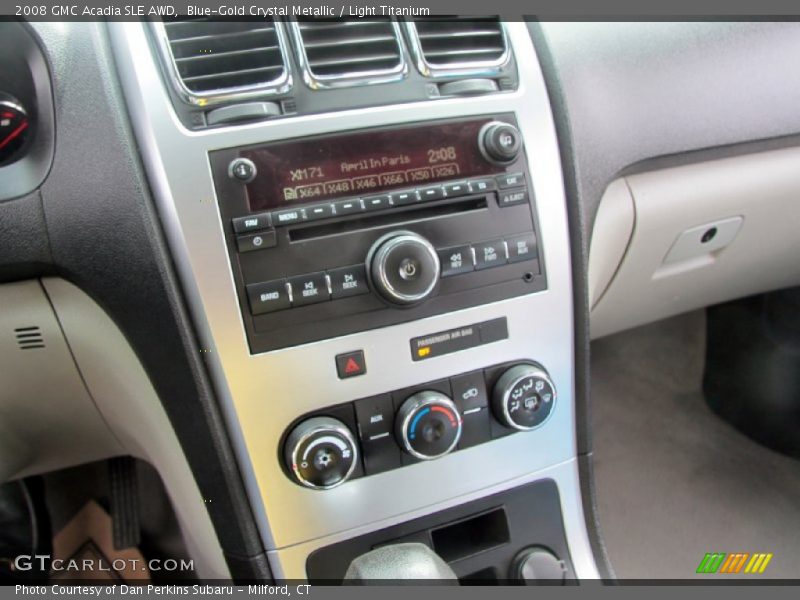 Blue-Gold Crystal Metallic / Light Titanium 2008 GMC Acadia SLE AWD