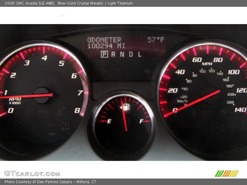 Blue-Gold Crystal Metallic / Light Titanium 2008 GMC Acadia SLE AWD
