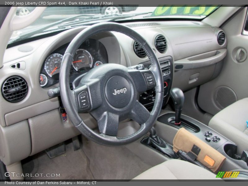 Dark Khaki Pearl / Khaki 2006 Jeep Liberty CRD Sport 4x4