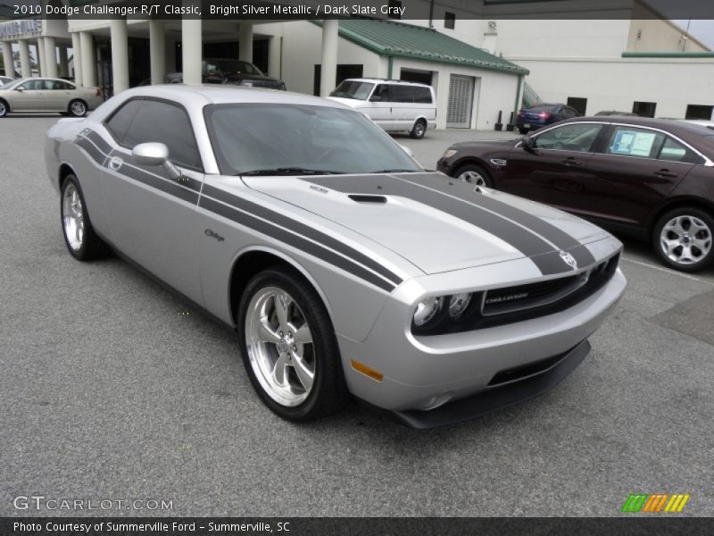 Bright Silver Metallic / Dark Slate Gray 2010 Dodge Challenger R/T Classic