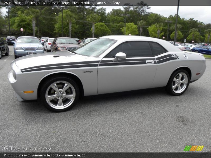 Bright Silver Metallic / Dark Slate Gray 2010 Dodge Challenger R/T Classic