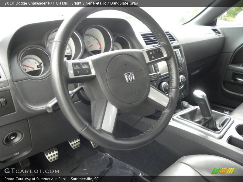 Bright Silver Metallic / Dark Slate Gray 2010 Dodge Challenger R/T Classic