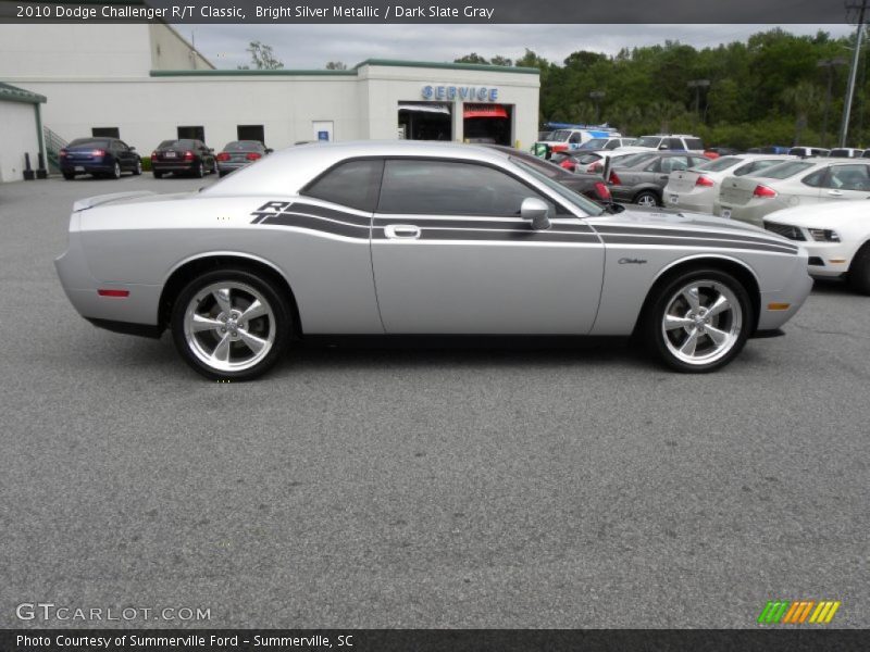 Bright Silver Metallic / Dark Slate Gray 2010 Dodge Challenger R/T Classic