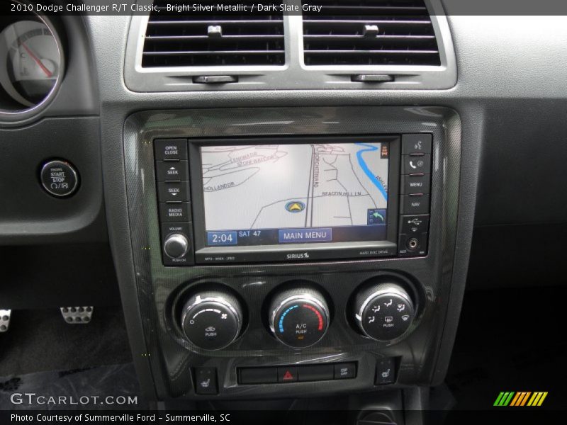 Bright Silver Metallic / Dark Slate Gray 2010 Dodge Challenger R/T Classic