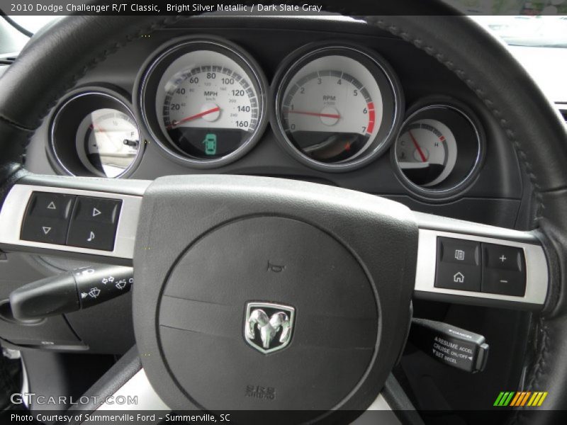 Bright Silver Metallic / Dark Slate Gray 2010 Dodge Challenger R/T Classic
