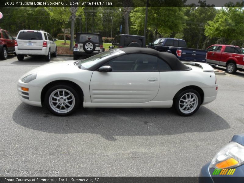 Dover White Pearl / Tan 2001 Mitsubishi Eclipse Spyder GT