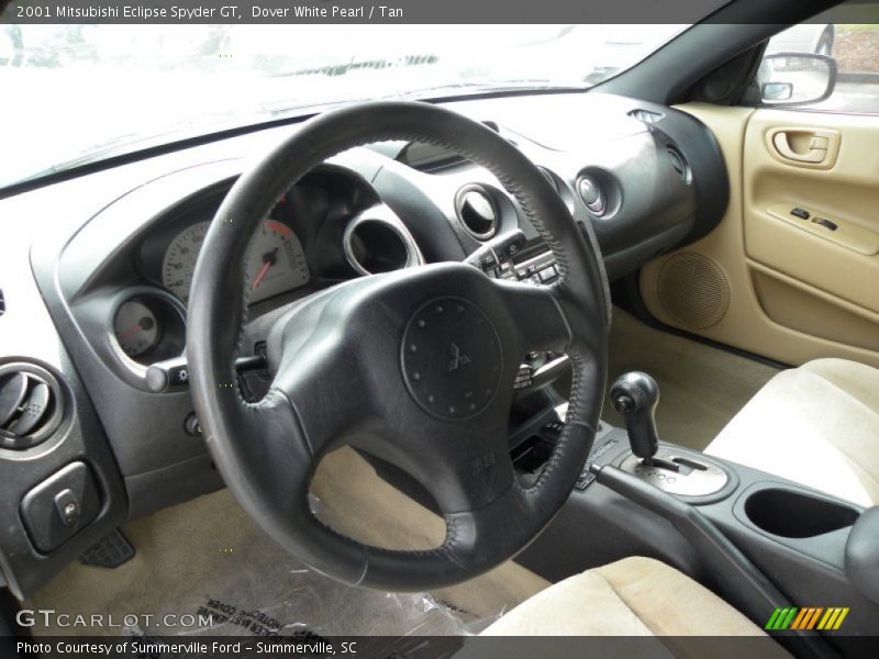 Dover White Pearl / Tan 2001 Mitsubishi Eclipse Spyder GT