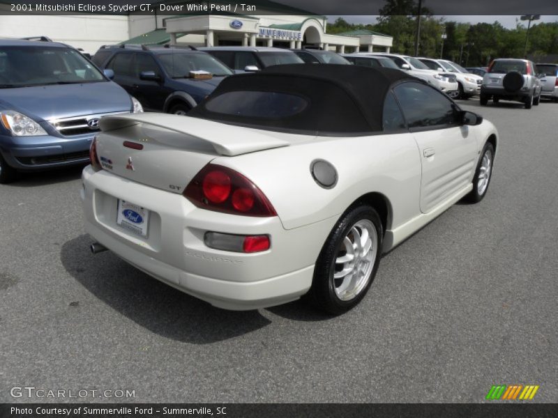 Dover White Pearl / Tan 2001 Mitsubishi Eclipse Spyder GT