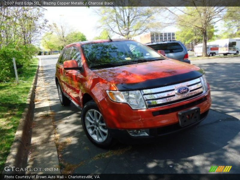 Blazing Copper Metallic / Charcoal Black 2007 Ford Edge SEL