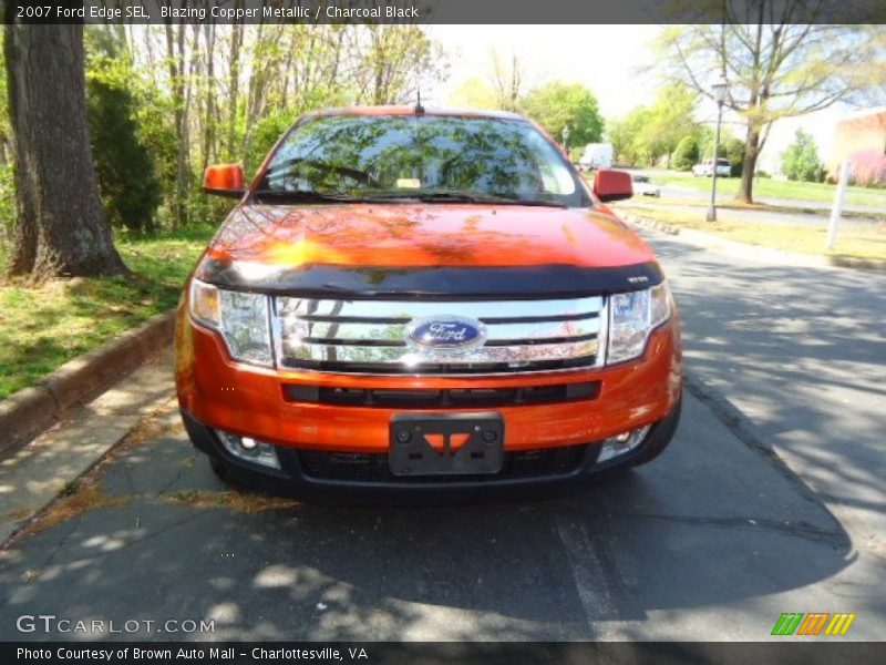 Blazing Copper Metallic / Charcoal Black 2007 Ford Edge SEL