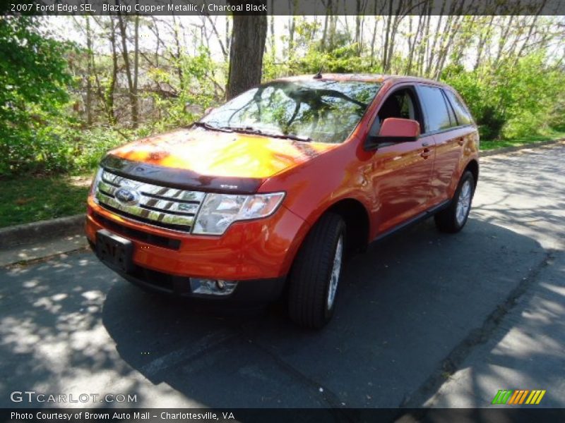 Blazing Copper Metallic / Charcoal Black 2007 Ford Edge SEL