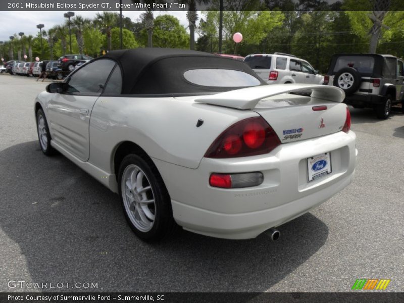 Dover White Pearl / Tan 2001 Mitsubishi Eclipse Spyder GT