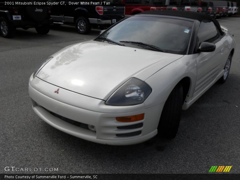 Dover White Pearl / Tan 2001 Mitsubishi Eclipse Spyder GT