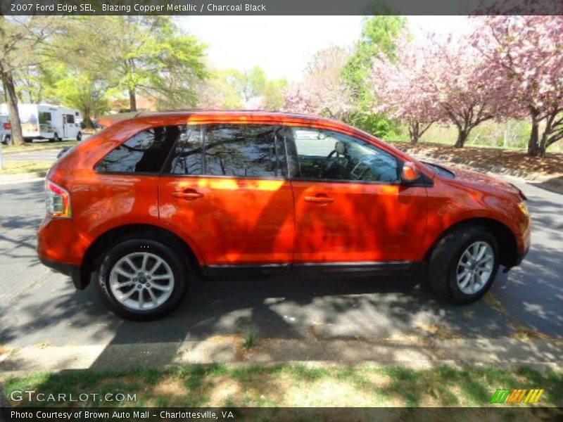 Blazing Copper Metallic / Charcoal Black 2007 Ford Edge SEL