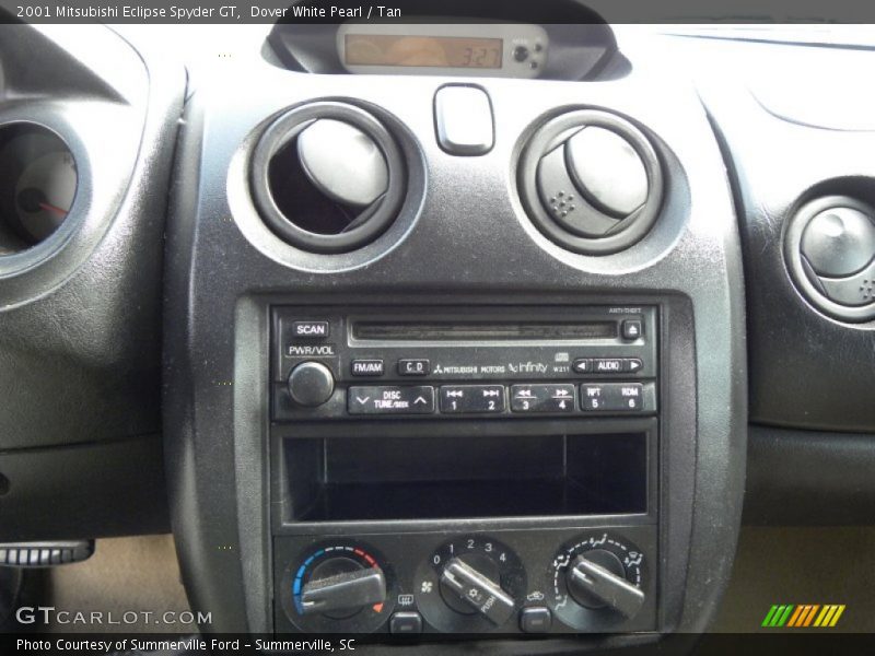 Dover White Pearl / Tan 2001 Mitsubishi Eclipse Spyder GT