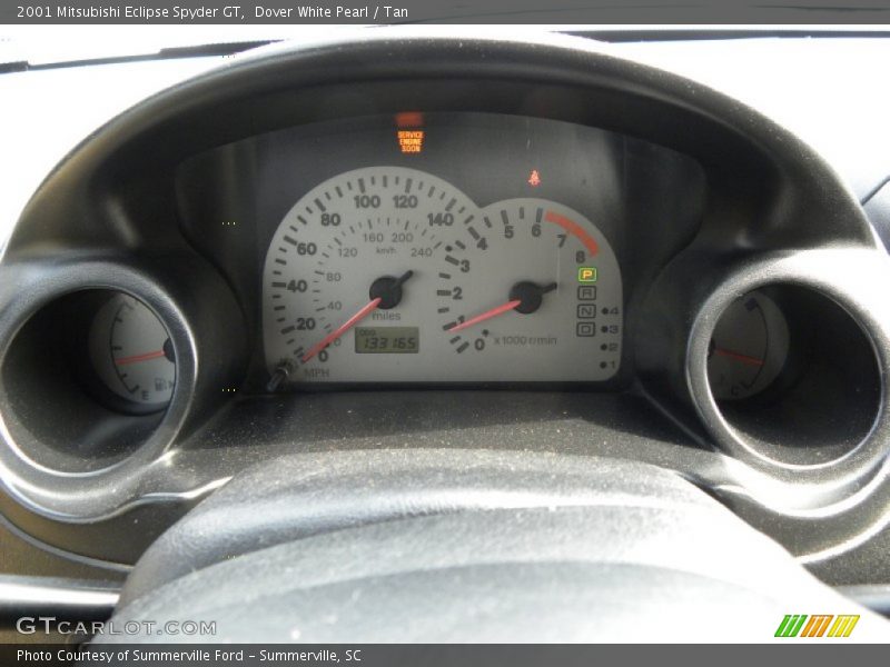 Dover White Pearl / Tan 2001 Mitsubishi Eclipse Spyder GT