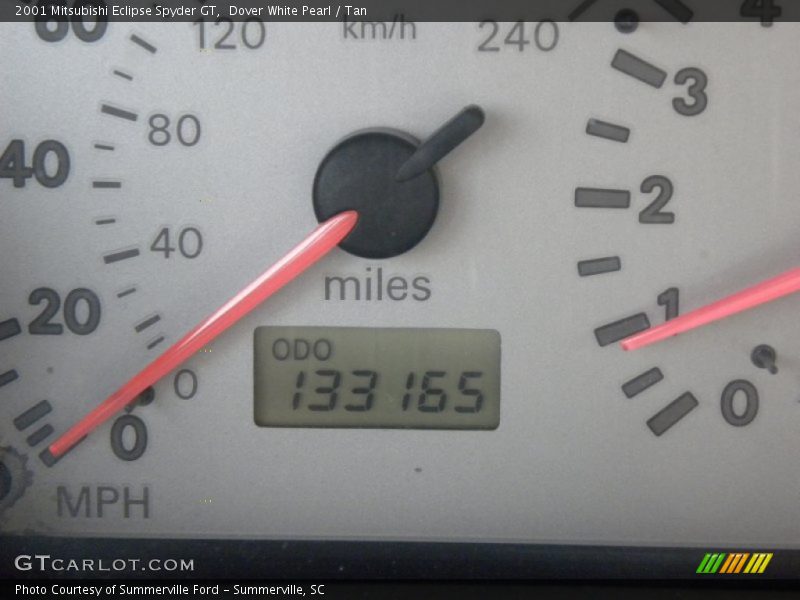 Dover White Pearl / Tan 2001 Mitsubishi Eclipse Spyder GT