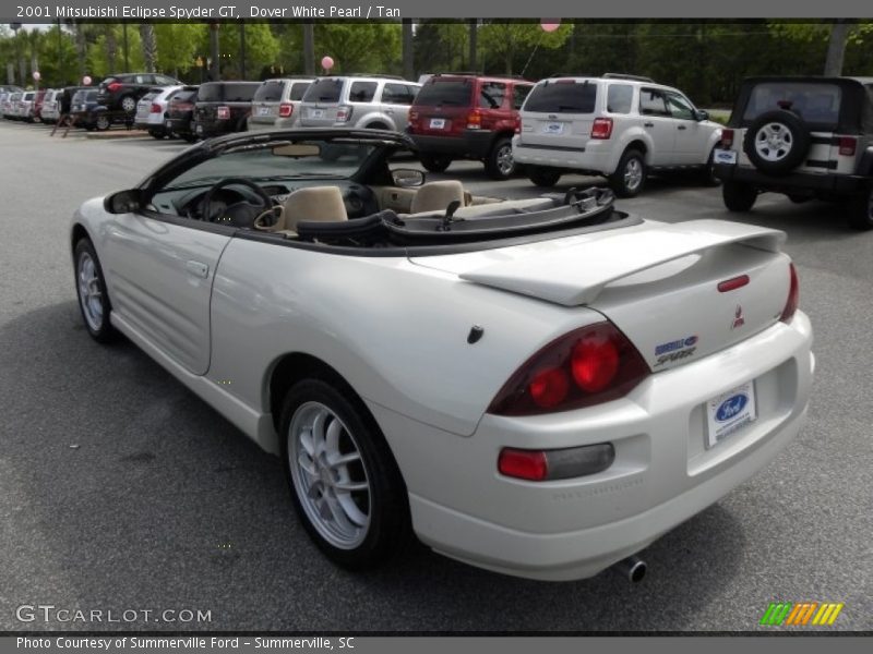 Dover White Pearl / Tan 2001 Mitsubishi Eclipse Spyder GT