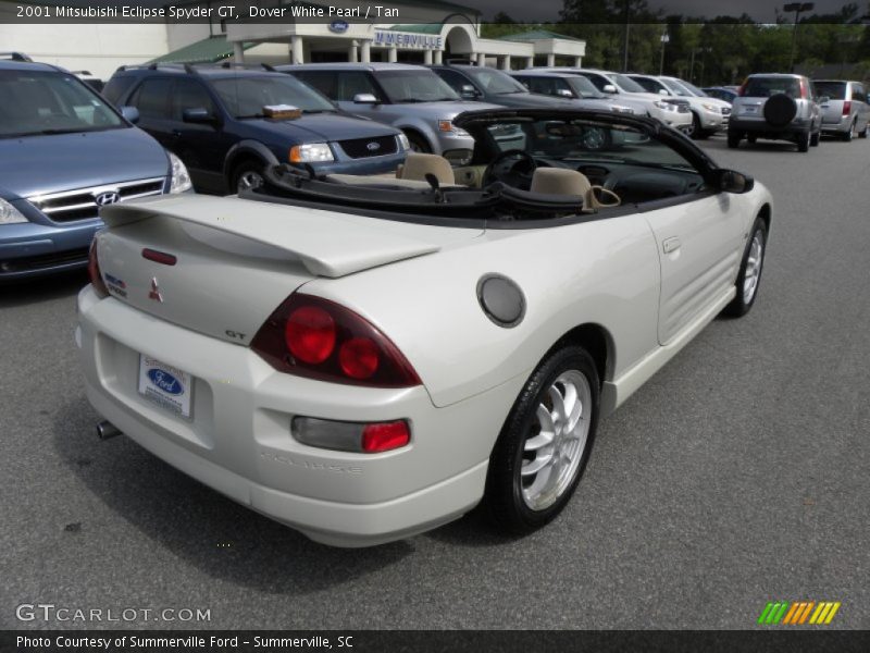 Dover White Pearl / Tan 2001 Mitsubishi Eclipse Spyder GT