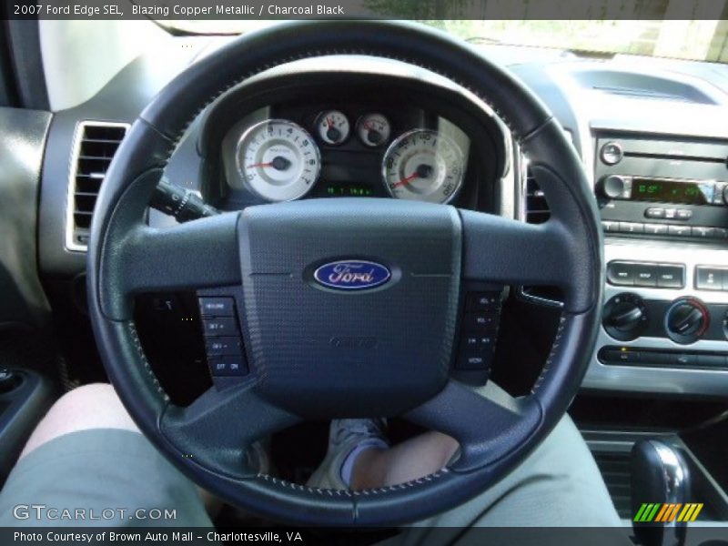 Blazing Copper Metallic / Charcoal Black 2007 Ford Edge SEL