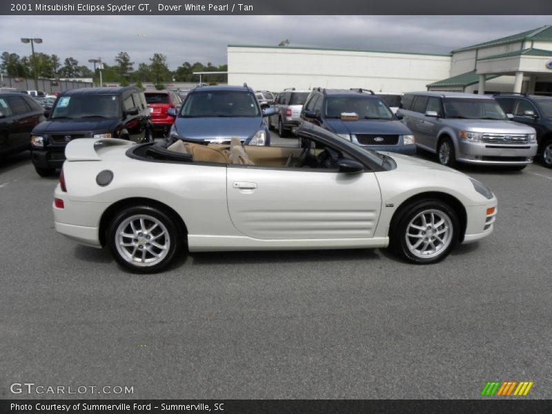 Dover White Pearl / Tan 2001 Mitsubishi Eclipse Spyder GT
