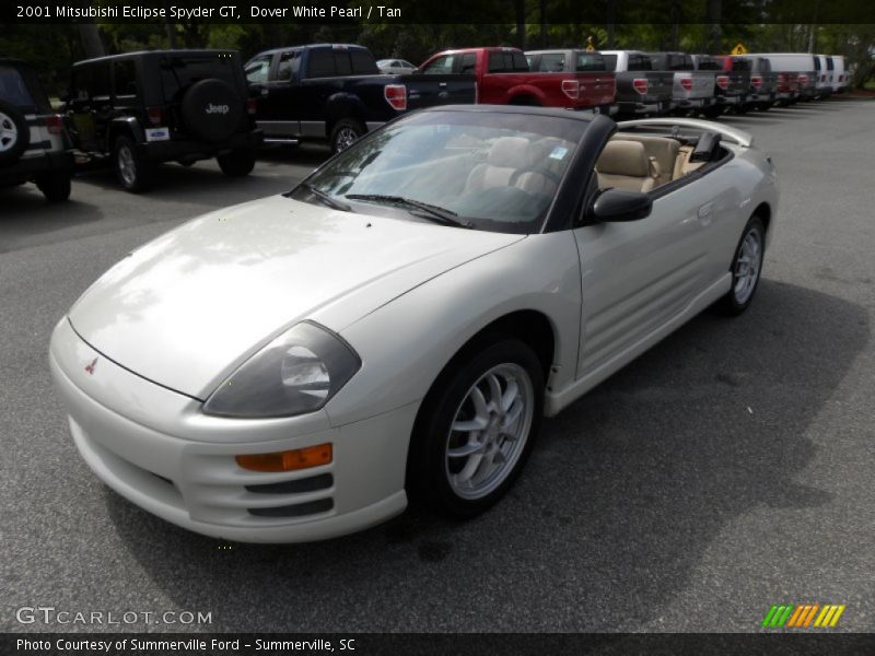 Dover White Pearl / Tan 2001 Mitsubishi Eclipse Spyder GT