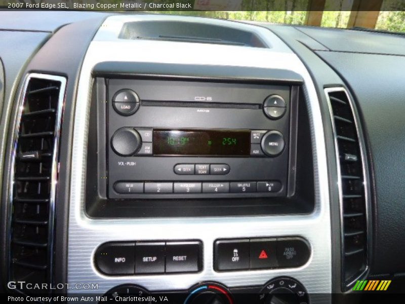 Blazing Copper Metallic / Charcoal Black 2007 Ford Edge SEL