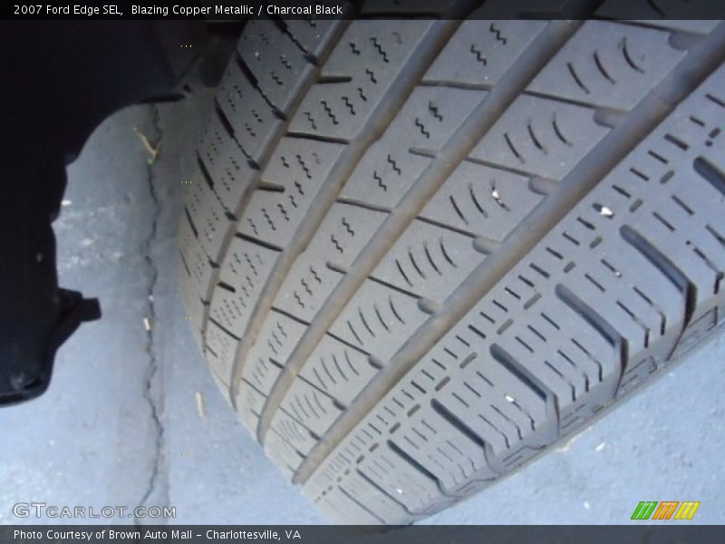 Blazing Copper Metallic / Charcoal Black 2007 Ford Edge SEL