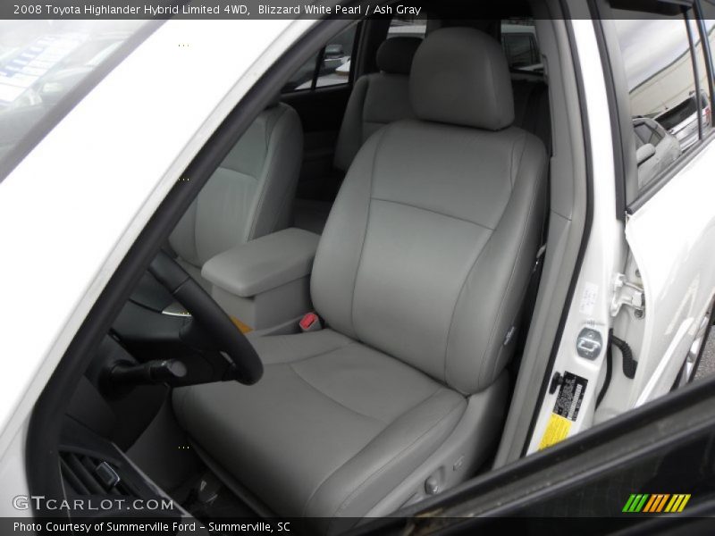 Blizzard White Pearl / Ash Gray 2008 Toyota Highlander Hybrid Limited 4WD