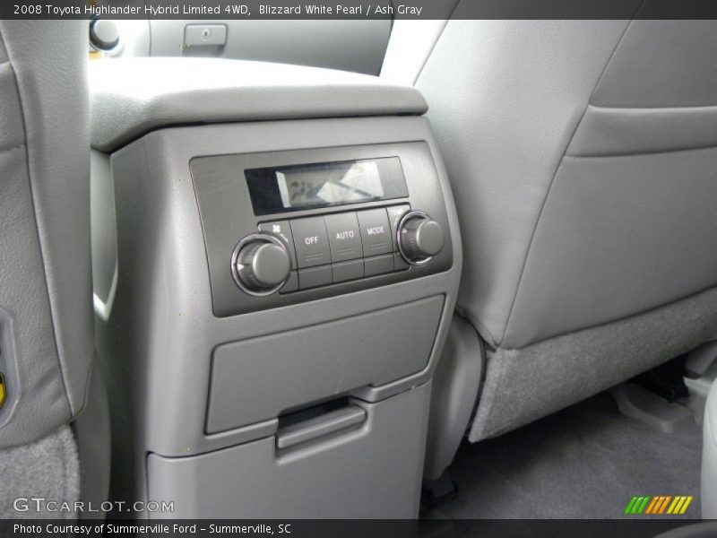 Blizzard White Pearl / Ash Gray 2008 Toyota Highlander Hybrid Limited 4WD