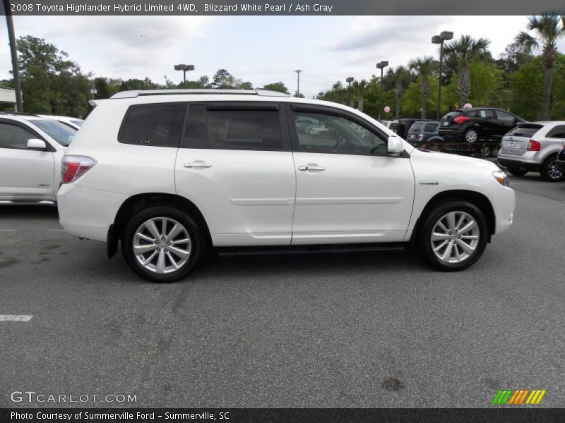Blizzard White Pearl / Ash Gray 2008 Toyota Highlander Hybrid Limited 4WD