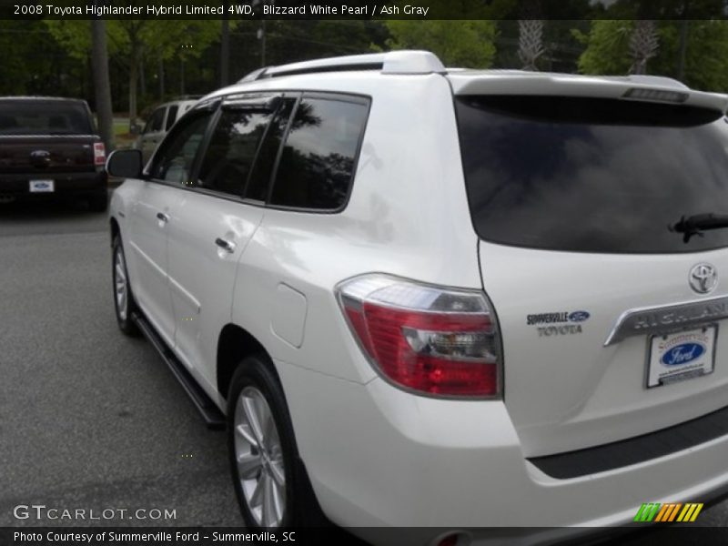 Blizzard White Pearl / Ash Gray 2008 Toyota Highlander Hybrid Limited 4WD
