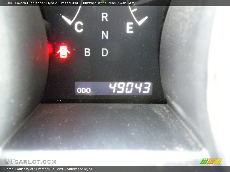 Blizzard White Pearl / Ash Gray 2008 Toyota Highlander Hybrid Limited 4WD
