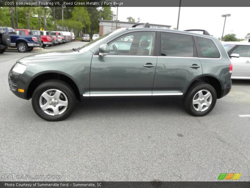 Reed Green Metallic / Pure Beige 2005 Volkswagen Touareg V6