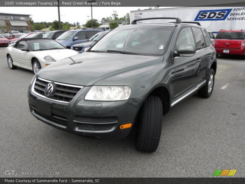 Reed Green Metallic / Pure Beige 2005 Volkswagen Touareg V6