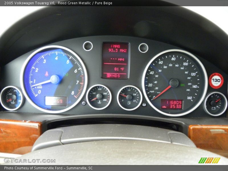 Reed Green Metallic / Pure Beige 2005 Volkswagen Touareg V6