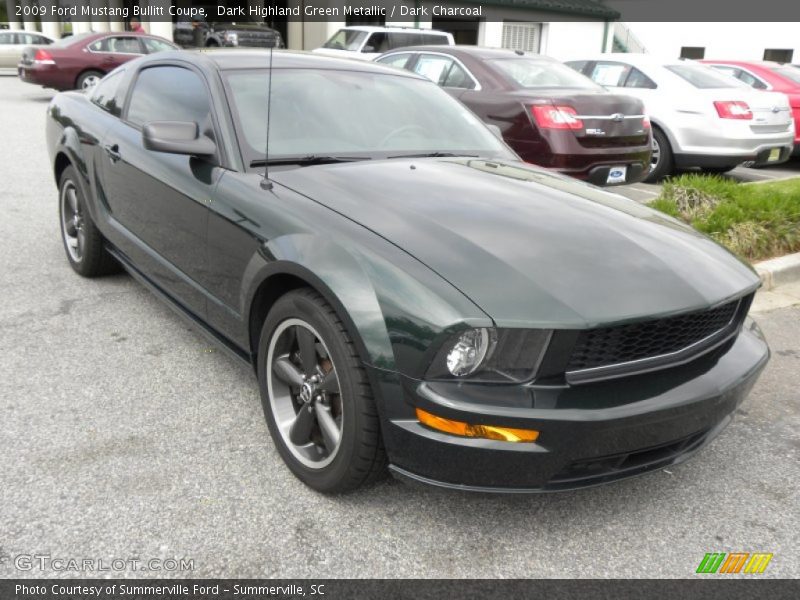 Dark Highland Green Metallic / Dark Charcoal 2009 Ford Mustang Bullitt Coupe