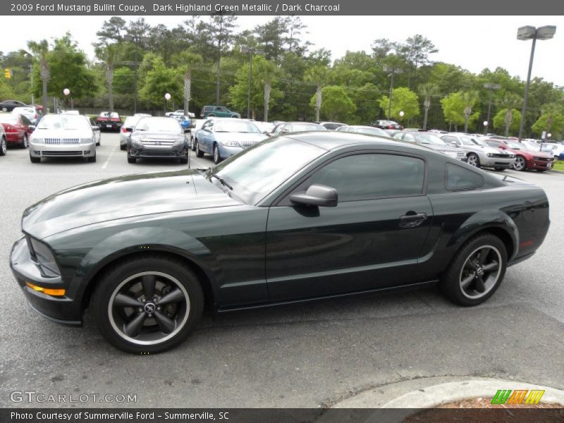 Dark Highland Green Metallic / Dark Charcoal 2009 Ford Mustang Bullitt Coupe