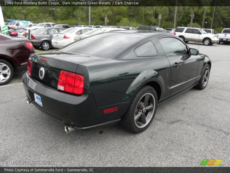 Dark Highland Green Metallic / Dark Charcoal 2009 Ford Mustang Bullitt Coupe