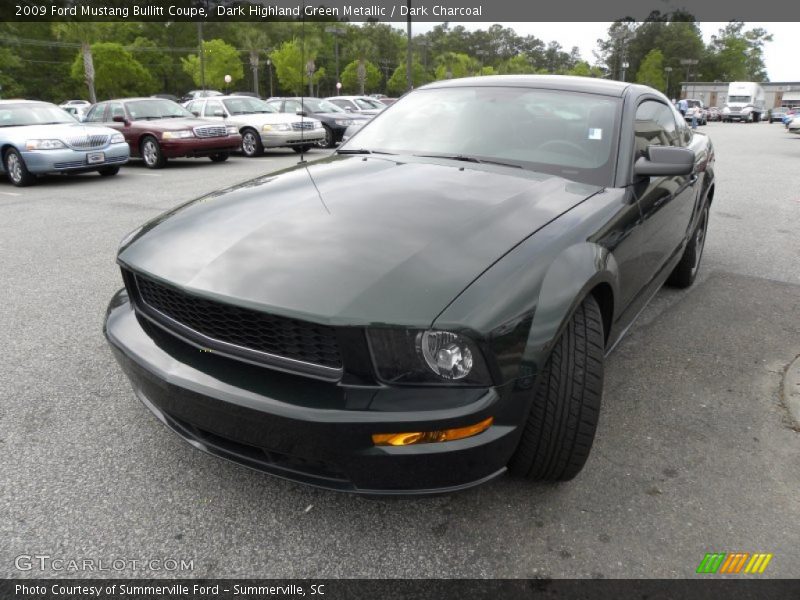 Dark Highland Green Metallic / Dark Charcoal 2009 Ford Mustang Bullitt Coupe