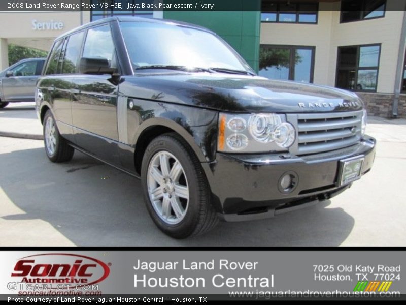Java Black Pearlescent / Ivory 2008 Land Rover Range Rover V8 HSE