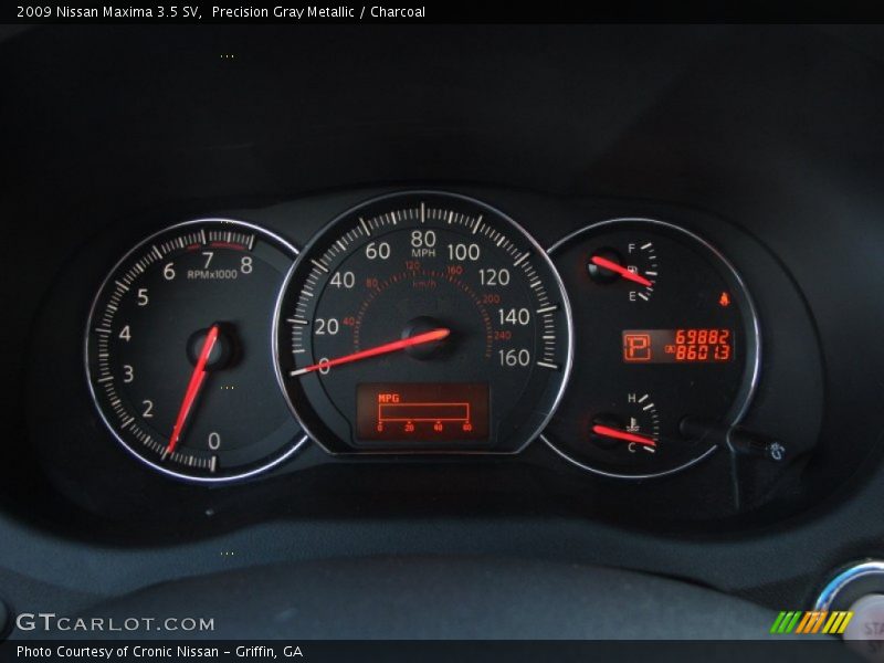 Precision Gray Metallic / Charcoal 2009 Nissan Maxima 3.5 SV