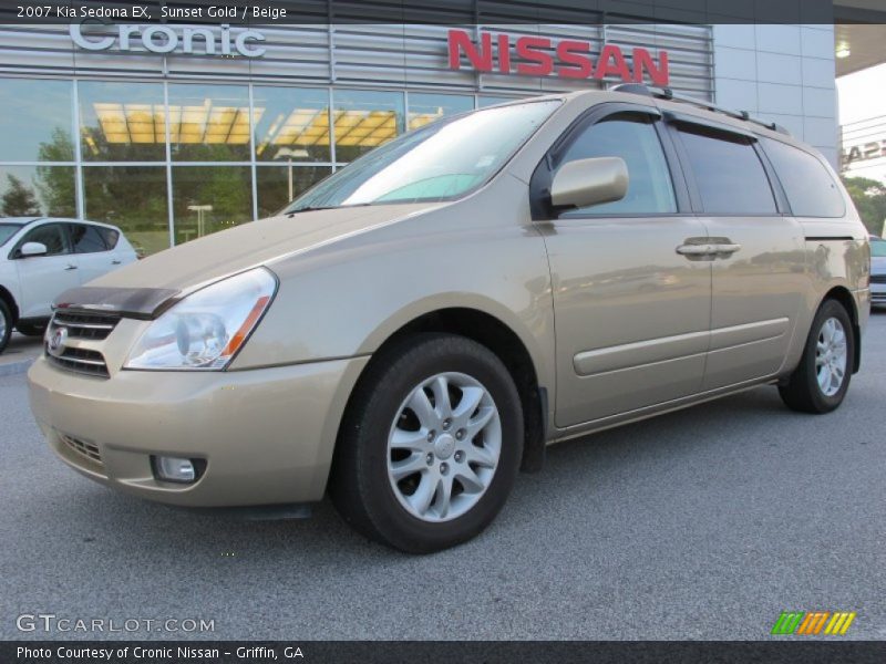 Sunset Gold / Beige 2007 Kia Sedona EX