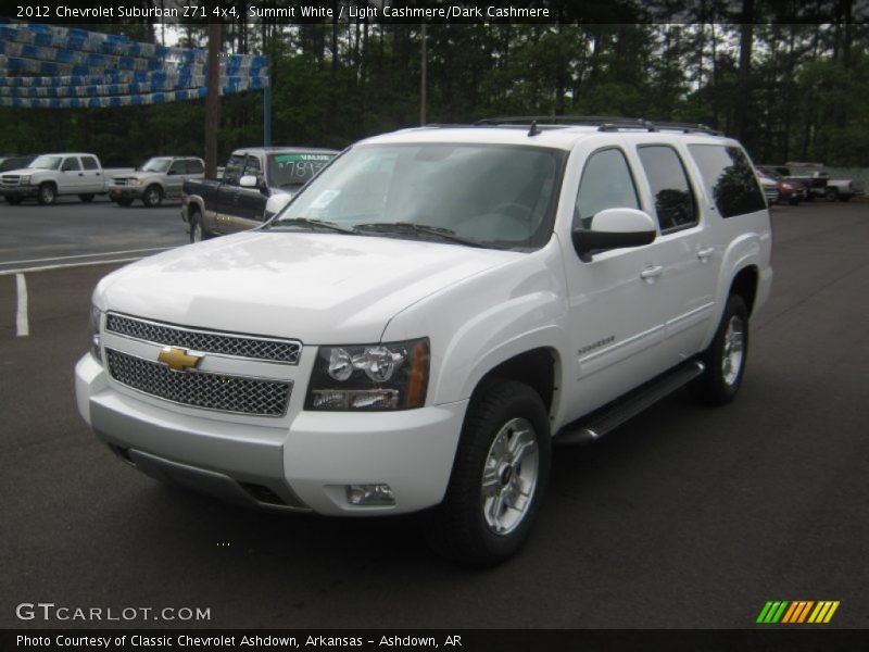 Summit White / Light Cashmere/Dark Cashmere 2012 Chevrolet Suburban Z71 4x4
