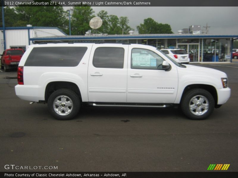 Summit White / Light Cashmere/Dark Cashmere 2012 Chevrolet Suburban Z71 4x4