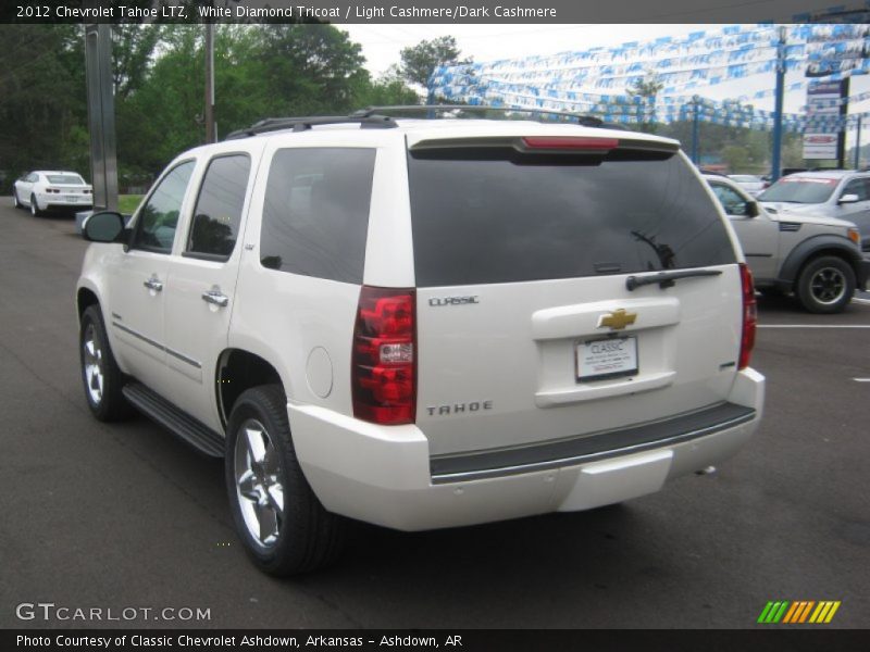 White Diamond Tricoat / Light Cashmere/Dark Cashmere 2012 Chevrolet Tahoe LTZ