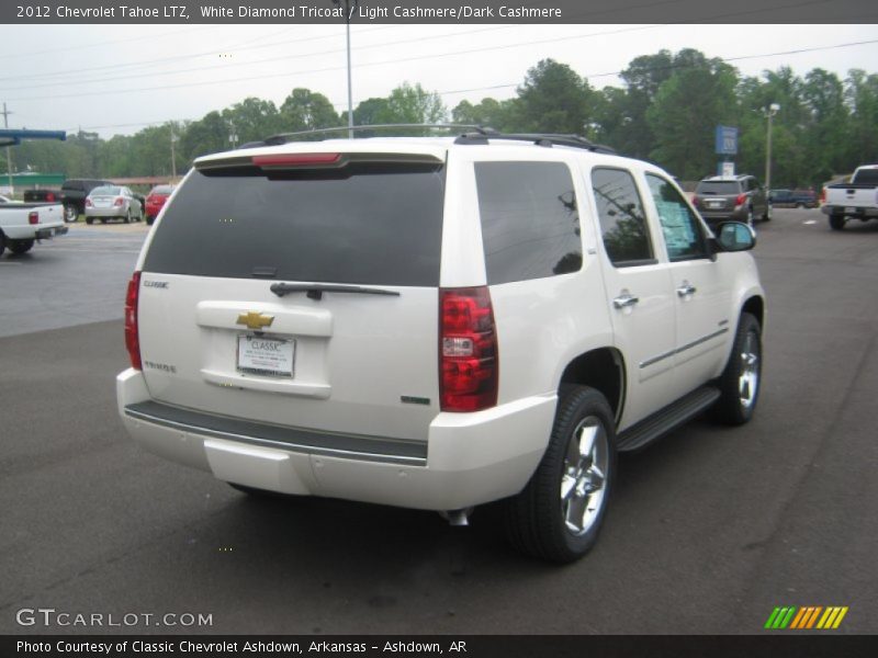 White Diamond Tricoat / Light Cashmere/Dark Cashmere 2012 Chevrolet Tahoe LTZ
